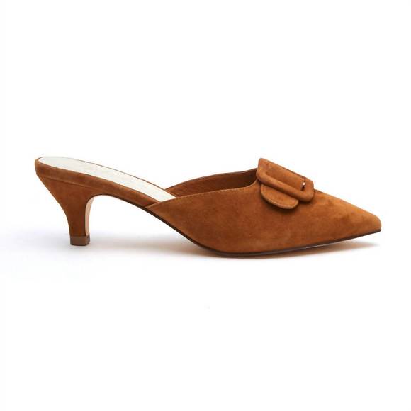 NEW MATISSE layover heeled mule in saddle - Picture 1 of 5